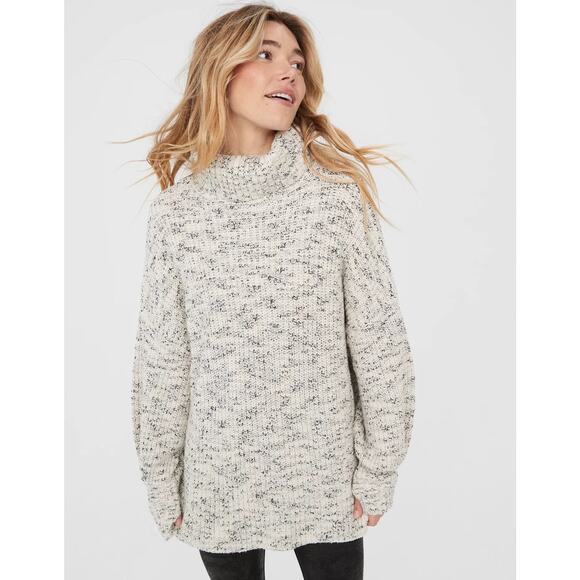 Aerie Offline Chillside Turtleneck Sweater XS Soft Muslin Ivory - Picture 1 of 12